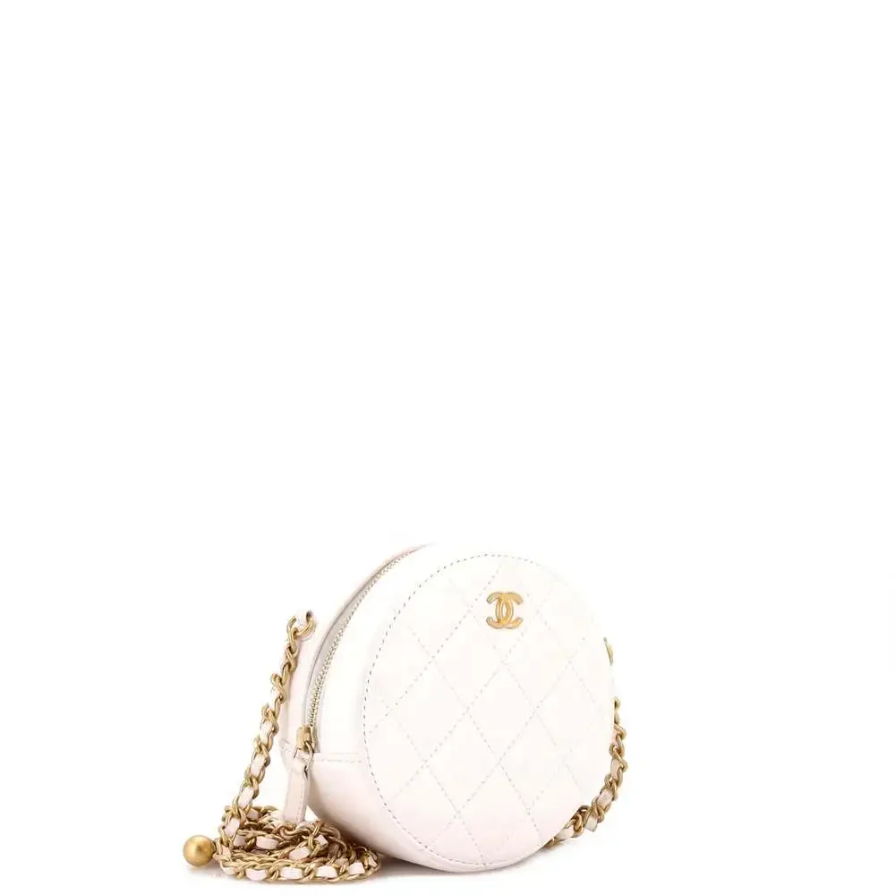Chanel Pearl Crush Round Clutch With #242186C23B - Picture 2 of 6